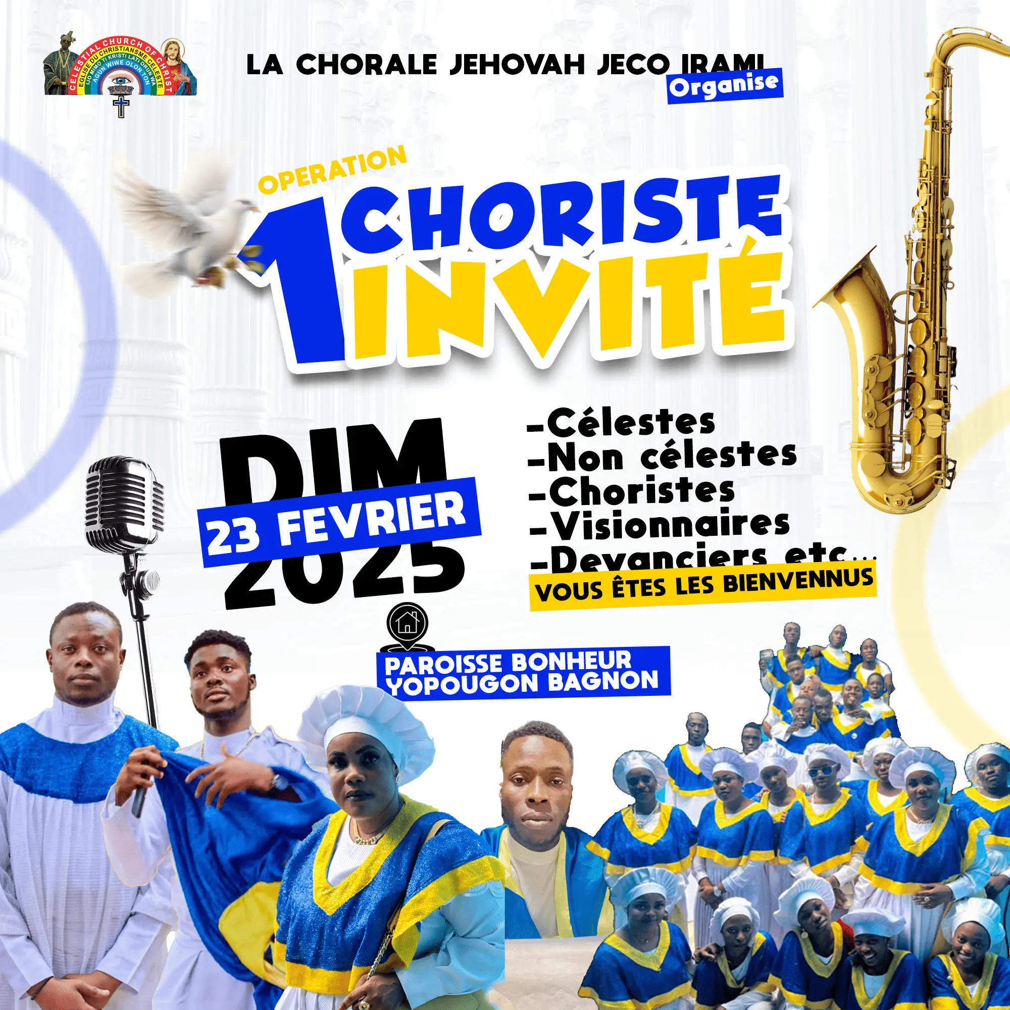 Affiche Un Choriste, Un Invité